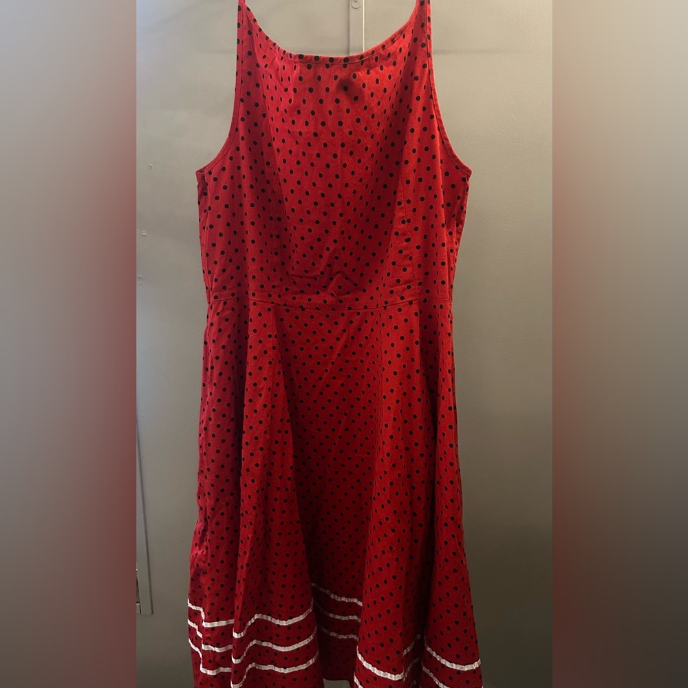 Hearts & Roses Red Polka Dot Dress